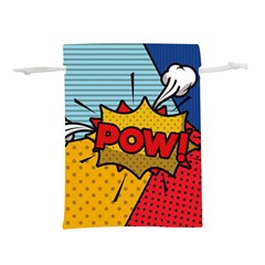 Pow Word Pop Art Style Expression Vector Lightweight Drawstring Pouch (l) by Wegoenart