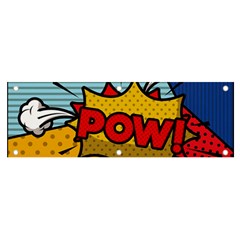 Pow Word Pop Art Style Expression Vector Banner And Sign 6  X 2  by Wegoenart