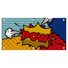 Pow Word Pop Art Style Expression Vector Banner And Sign 6  X 3  by Wegoenart