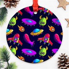 Space Pattern Ornament (round) by Wegoenart