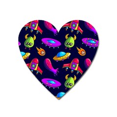 Space Pattern Heart Magnet by Wegoenart