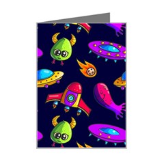 Space Pattern Mini Greeting Card