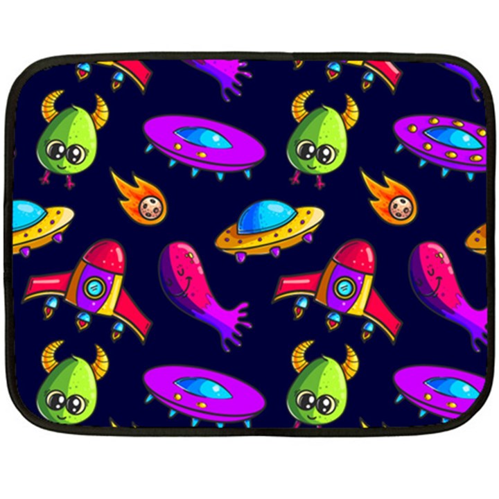 Space Pattern Double Sided Fleece Blanket (Mini) 