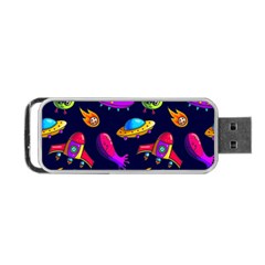 Space Pattern Portable Usb Flash (two Sides) by Wegoenart