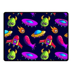 Space Pattern Double Sided Fleece Blanket (small)  by Wegoenart