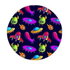 Space Pattern Mini Round Pill Box (pack Of 3) by Wegoenart