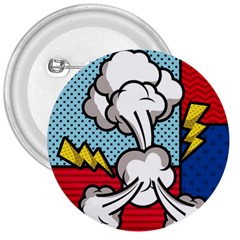 Rays Smoke Pop Art Style Vector Illustration 3  Buttons by Wegoenart