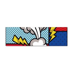 Rays Smoke Pop Art Style Vector Illustration Sticker Bumper (10 Pack) by Wegoenart