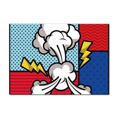 Rays Smoke Pop Art Style Vector Illustration Sticker A4 (100 Pack)