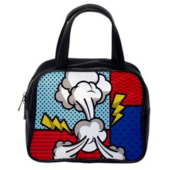 Rays Smoke Pop Art Style Vector Illustration Classic Handbag (one Side) by Wegoenart