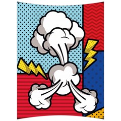 Rays Smoke Pop Art Style Vector Illustration Back Support Cushion by Wegoenart