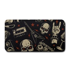 Grunge Seamless Pattern With Skulls Medium Bar Mat by Wegoenart