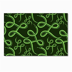 Snakes Seamless Pattern Postcard 4 x 6  (pkg Of 10)