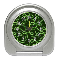 Snakes Seamless Pattern Travel Alarm Clock by Wegoenart