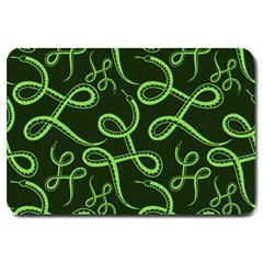 Snakes Seamless Pattern Large Doormat by Wegoenart