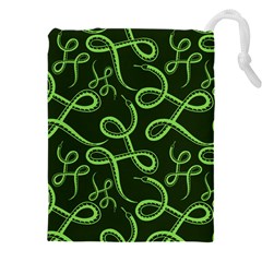 Snakes Seamless Pattern Drawstring Pouch (5xl) by Wegoenart