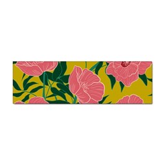 Pink Flower Seamless Pattern Sticker Bumper (10 Pack)