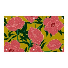 Pink Flower Seamless Pattern Banner And Sign 5  X 3  by Wegoenart