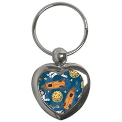 Missile Pattern Key Chain (heart) by Wegoenart