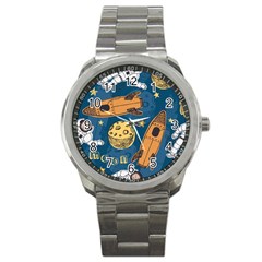 Missile Pattern Sport Metal Watch by Wegoenart