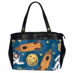 Missile Pattern Oversize Office Handbag (2 Sides)