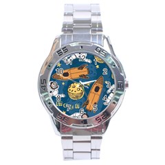 Missile Pattern Stainless Steel Analogue Watch by Wegoenart