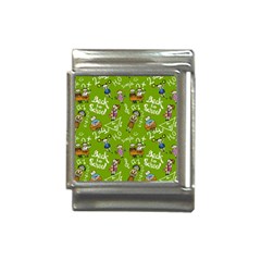 Seamless Pattern With Kids Italian Charm (13mm)