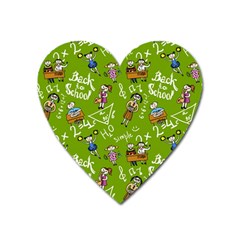 Seamless Pattern With Kids Heart Magnet by Wegoenart