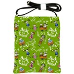 Seamless Pattern With Kids Shoulder Sling Bag Front