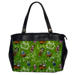 Seamless Pattern With Kids Oversize Office Handbag by Wegoenart