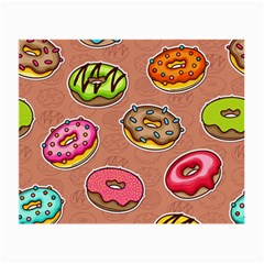 Doughnut Doodle Colorful Seamless Pattern Small Glasses Cloth