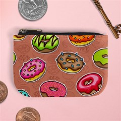 Doughnut Doodle Colorful Seamless Pattern Mini Coin Purse by Wegoenart