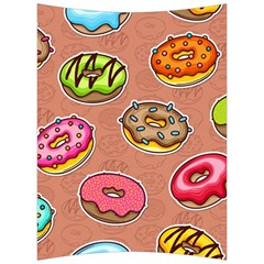 Doughnut Doodle Colorful Seamless Pattern Back Support Cushion by Wegoenart