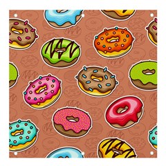 Doughnut Doodle Colorful Seamless Pattern Banner And Sign 4  X 4  by Wegoenart