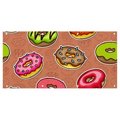 Doughnut Doodle Colorful Seamless Pattern Banner And Sign 8  X 4  by Wegoenart