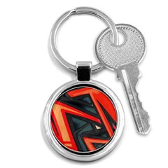 Graffiti Detail Wallpaper Texture Background Key Chain (round) by Wegoenart