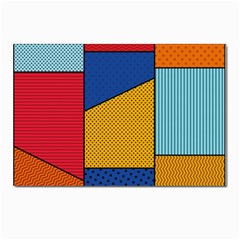 Dotted Colors Background Pop Art Style Vector Postcard 4 x 6  (pkg Of 10)