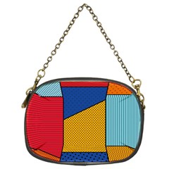 Dotted Colors Background Pop Art Style Vector Chain Purse (two Sides) by Wegoenart