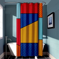 Dotted Colors Background Pop Art Style Vector Shower Curtain 36  X 72  (stall)  by Wegoenart