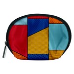 Dotted Colors Background Pop Art Style Vector Accessory Pouch (Medium) Front