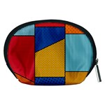 Dotted Colors Background Pop Art Style Vector Accessory Pouch (Medium) Back