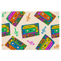 Seamless Pattern With Colorfu Cassettes Hippie Style Doodle Musical Texture Wrapping Fabric Vector Banner And Sign 6  X 4  by Wegoenart