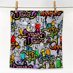 Hip Hop Background Face Towel by Wegoenart