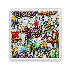 Hip Hop Background Memory Card Reader (square) by Wegoenart