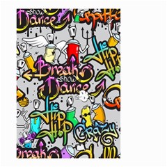 Hip Hop Background Small Garden Flag (two Sides) by Wegoenart