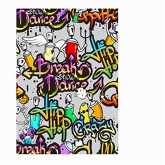 Hip Hop Background Large Garden Flag (two Sides) by Wegoenart