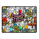 Hip Hop Background Double Sided Fleece Blanket (Small)  45 x34  Blanket Front