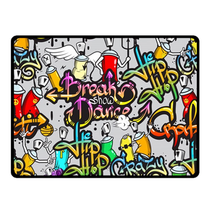 Hip Hop Background Double Sided Fleece Blanket (Small) 