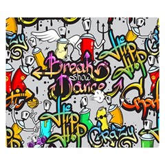 Hip Hop Background Double Sided Flano Blanket (small)  by Wegoenart