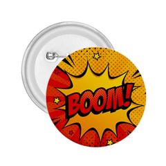 Explosion Boom Pop Art Style 2 25  Buttons by Wegoenart